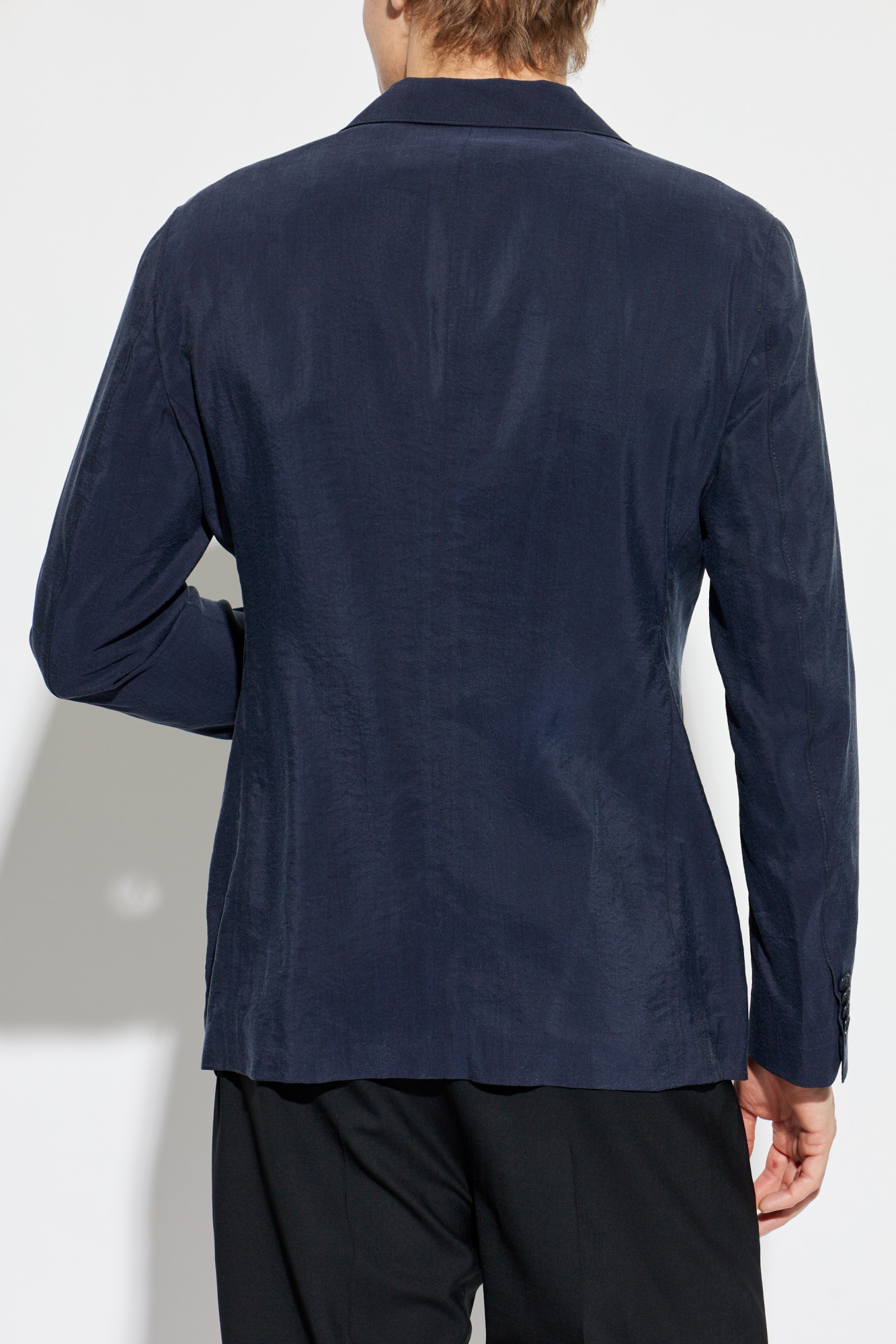 Giorgio Armani Silk blazer with open lapels | Men's | Vitkac